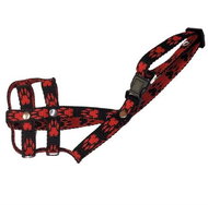 Palkar Nylon muzzle for dogs size. 0,5 14 cm × 4 cm black - red - Dog Muzzle