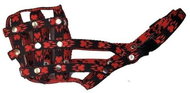 Palkar Nylonový náhubek pro psy vel. 1 18 cm × 6 cm černo - červený - Náhubek pro psa