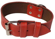 Palkar Leather collar for dogs 60 cm × 40 mm red - Dog Collar