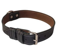Palkar Leather collar for dogs 70 cm × 30 mm black - Dog Collar