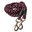 Leash 250 cm × 8 mm black-pink