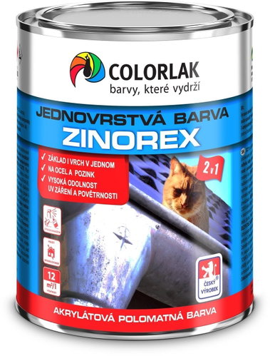 Colorlak ZINOREX na kovy S2211 ral9006 stříbrná - Malířská barva - Main image