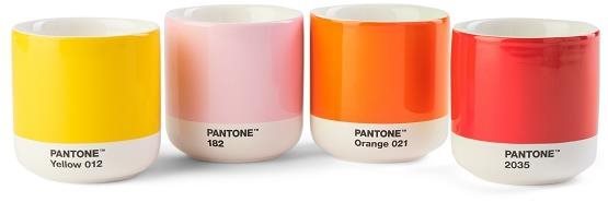 PANTONE Mug Cortado Set Orange Red Yellow Pink Thermal Mug