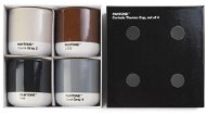 PANTONE Mug Cortado Set - Light, Dark Gray, Brown, Black - Thermal Mug