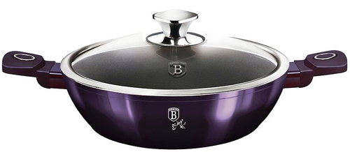 BERLINGERHAUS Deep frying pan with lid 28 cm Purple Eclipse Collection - Pan - Main image