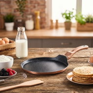 BERLINGERHAUS Pancake pan with marble surface 25 cm Rosegold Metallic Line - Pan
