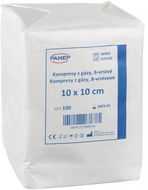 Panep Kompresy z gázy 8vrstvé nesterilní 100 ks 10 × 10 cm  - Obinadlo