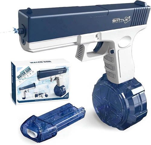 BATTLE Electric water pistol - Glock, 2 magazines, blue - Water Gun - Main image