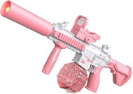 BATTLE Electric water pistol with light effect - M416, 2 magazines, pink - Water Gun