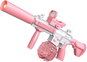 Water Gun BATTLE Electric water pistol with light effect - M416, 2 magazines, pink - Vodní pistole