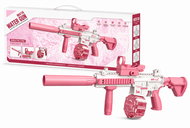 BATTLE Electric water pistol - M416, built-in 370 ml cartridge, pink - Water Gun