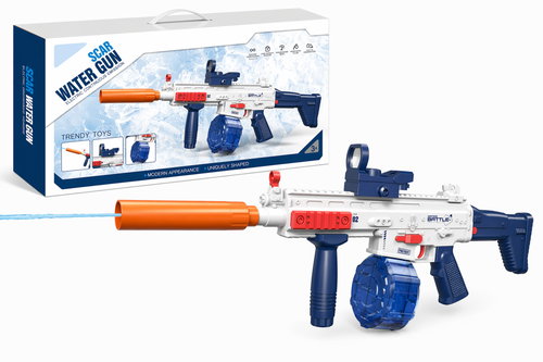 BATTLE Electric water pistol - Scar, 2 magazines, blue - Water Gun - Main image