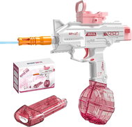 BATTLE Electric water pistol - UZI-SMG, 2 magazines, pink - Water Gun