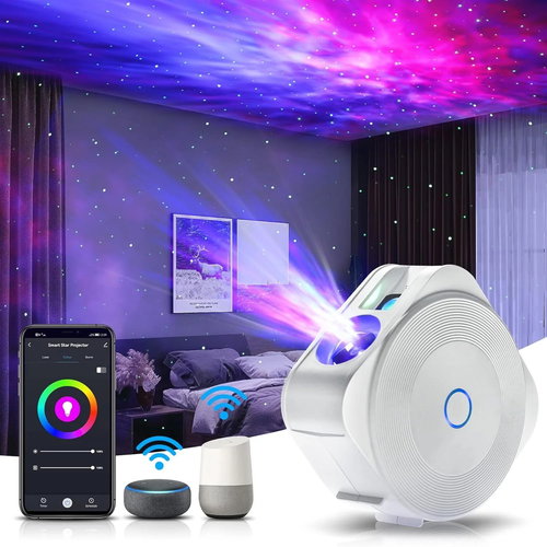 Nanxin Starry Sky Projector with Wi-Fi and Mobile App, White - Light Projector - Main image