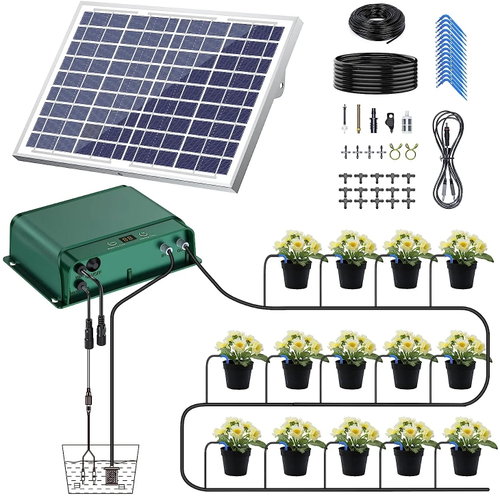 Fapiere Solar Irrigation System IC006 - Automatic drip irrigation for 50 plants - Irrigation Set - Main image