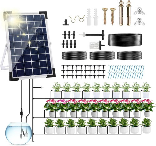 Fapiere Solar Irrigation System IC009 - Automatic drip irrigation for 30 plants - Irrigation Set - Main image