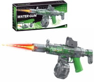 BATTLE Electric water pistol AK47 - light effects, range 8-10 m, 270 ml magazine, green - Water Gun
