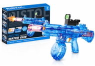 BATTLE Electric water pistol M416 - light effects, range 8-10 m, 170 ml magazine, blue - Water Gun