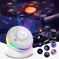 Bolong 6th Generation Galaxy Projector with Meteorite Function - 13 Cartridges 4K, 360° Adjustable A - Light Projector