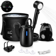 Fapiere Přenosná kempingová sprcha BHT-25L s kbelíkem, černá - Camping Shower