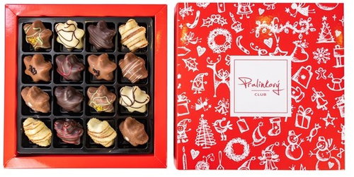 Christmas pralines - stars 16pcs - Box of Chocolates - Main image