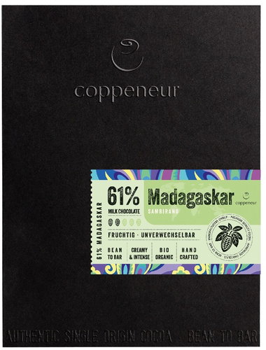 Praline Club – Madagascar 61%, milk chocolate - Chocolate - Main image