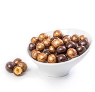 Roasted hazelnuts in nougat and dark chocolate - Nuts
