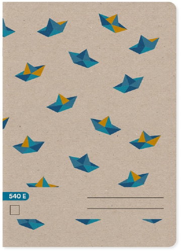 Brno Paper Mill Ecology 540, A5, 40 sheets, blank - Exercise Book - Main image