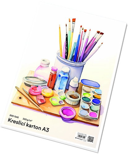 Papírny Brno Drawing board A3, 220 g / m2, 200 sheets - Čtvrtky - Main image