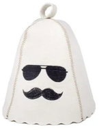 EVEI Sauna hat – cream, "Hipster" embroidery - Sauna Hat