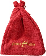 Praktik Home Čepice do sauny NordicSPA – rubínová s výšivkou - Sauna Hat