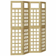vidaXL Privacy apron 160 × 180 cm brown, 4 pcs 3385875 - Room Divider