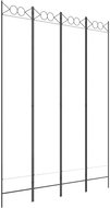 vidaXL Textile screen 160 × 220 cm white, 4 parts 350166 - Room Divider