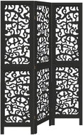 vidaXL Screen solid wood pavlovnia black, 3-piece 358749 - Room Divider