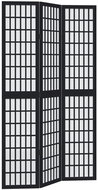 vidaXL Screen solid wood pavlovnia, black, 3-piece 358767 - Room Divider