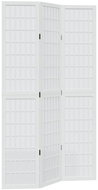 vidaXL Screen solid wood pavlovnia, white, 3-piece 358783 - Room Divider
