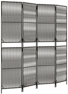 vidaXL Dividing wall 196 × 200 cm polyrattan, grey, 4 panels 365394 - Room Divider