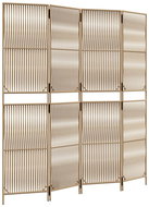 vidaXL Dividing wall 196 × 200 cm polyrattan, beige, 4 panels 365395 - Room Divider