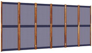 vidaXL Screen 420 × 180 cm dark blue, 6-part 4003362 - Room Divider