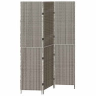 vidaXL Partition 147 × 180 cm polyrattan, grey 42003670 - Room Divider