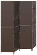 vidaXL Folding screen 195 × 180 cm polyrattan, brown 42003673 - Room Divider