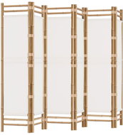 vidaXL Folding screen 240 x 180 cm bamboo and canvas, 6 panels 350626 - Room Divider