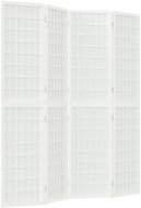 vidaXL Japanese style folding screen 160 × 170 cm white, 4-piece 352088 - Room Divider