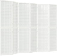 vidaXL Japanese style folding screen 240 × 170 cm white, 6 pieces 352090 - Room Divider
