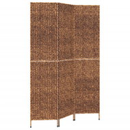 vidaXL Screen 122 × 180 cm water hyacinth, brown, 3-panel 355192 - Room Divider