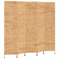 vidaXL Screen 205 × 180cm water hyacinth, 5-panel 355197 - Room Divider