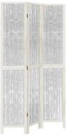 vidaXL Screen solid wood pavlovnia, white, 3-piece 358671 - Room Divider