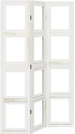 vidaXL Screen solid wood pavlovnia, white, 3-piece 358686 - Room Divider