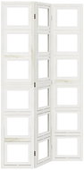 vidaXL Screen solid wood pavlovnia, white, 3-piece 358687 - Room Divider