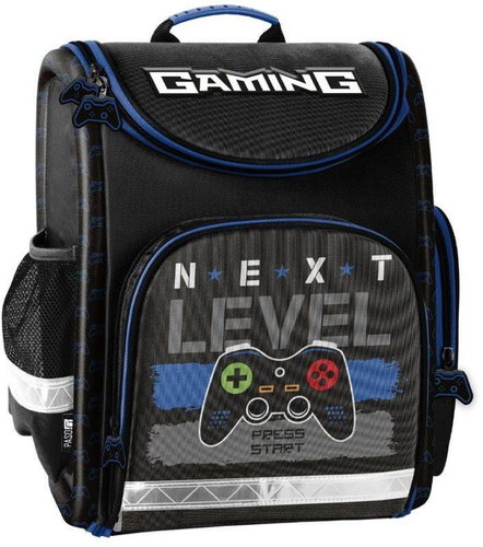 PASO School briefcase for first graders Gaming Next Level - School Backpack - Main image
